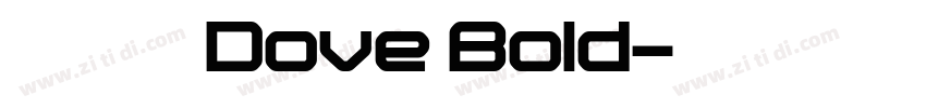 【肆柒】德芙Dove Bold字体转换